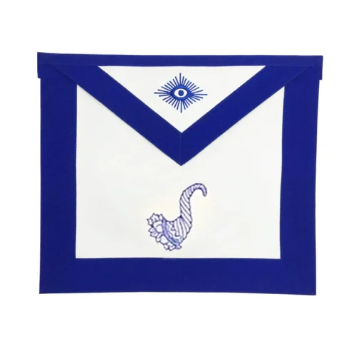 Senior Steward Blue Lodge Officer Apron - Royal Blue