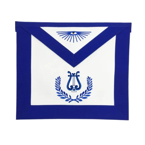 Organist Apron - Royal Blue with Wreath