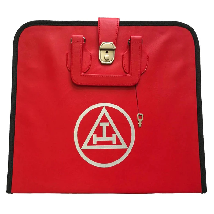 Royal Arch Chapter Apron Case - Red Imitation Leather MM