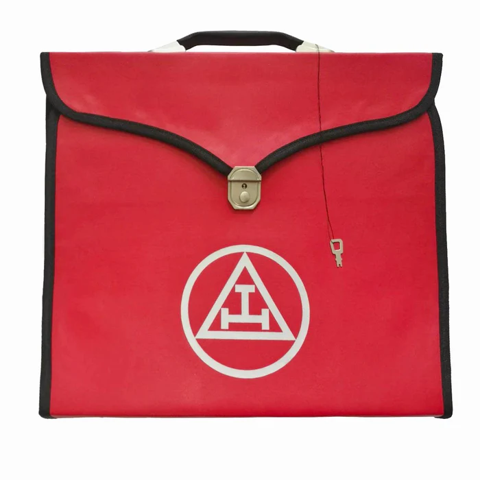 Royal Arch Chapter Apron Case - Red Leather MM