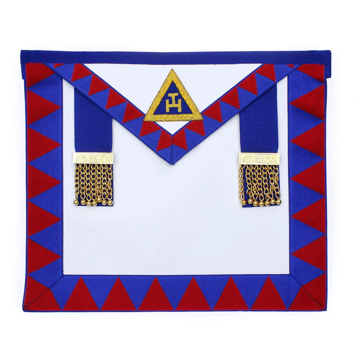 Provincial English Royal Arch Apron - Red & Blue