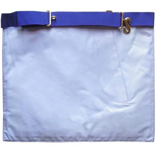 Fellowcraft Memphis Misraim French Regulation Apron - White with Flaming Star