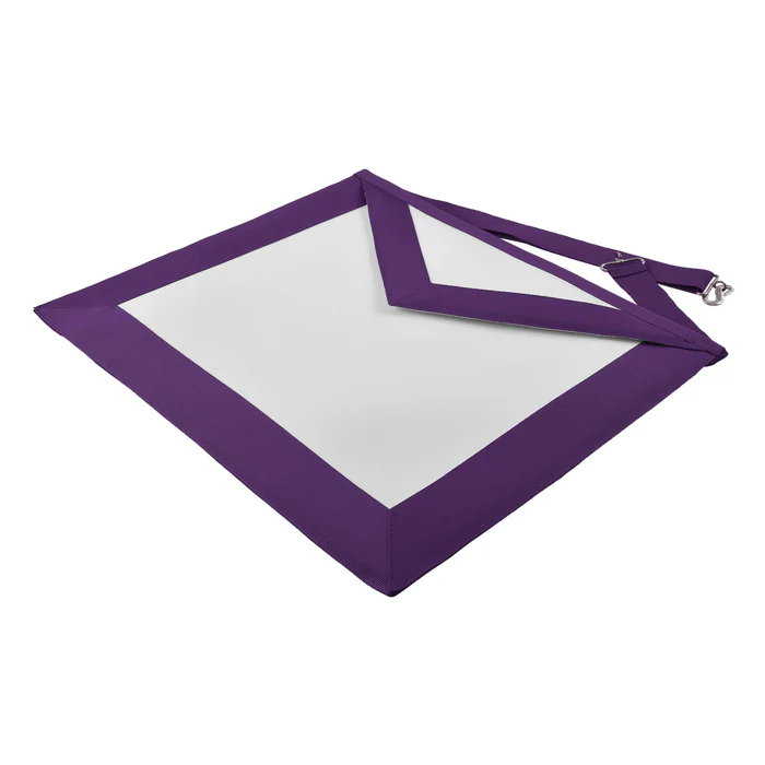 Superintendent Allied Masonic Degrees Apron - Purple Grosgrain Ribbon