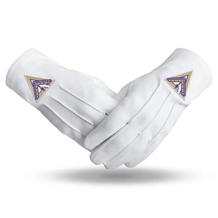 Royal & Select Masters English Regulation Gloves - White Pure Cotton Triangular Patch