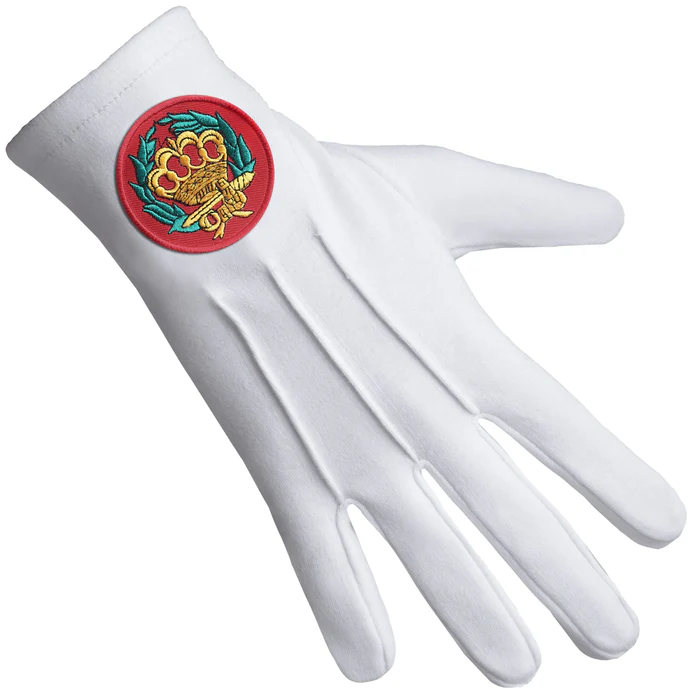 Order Of The Amaranth Gloves - Pure Cotton With Red Patch