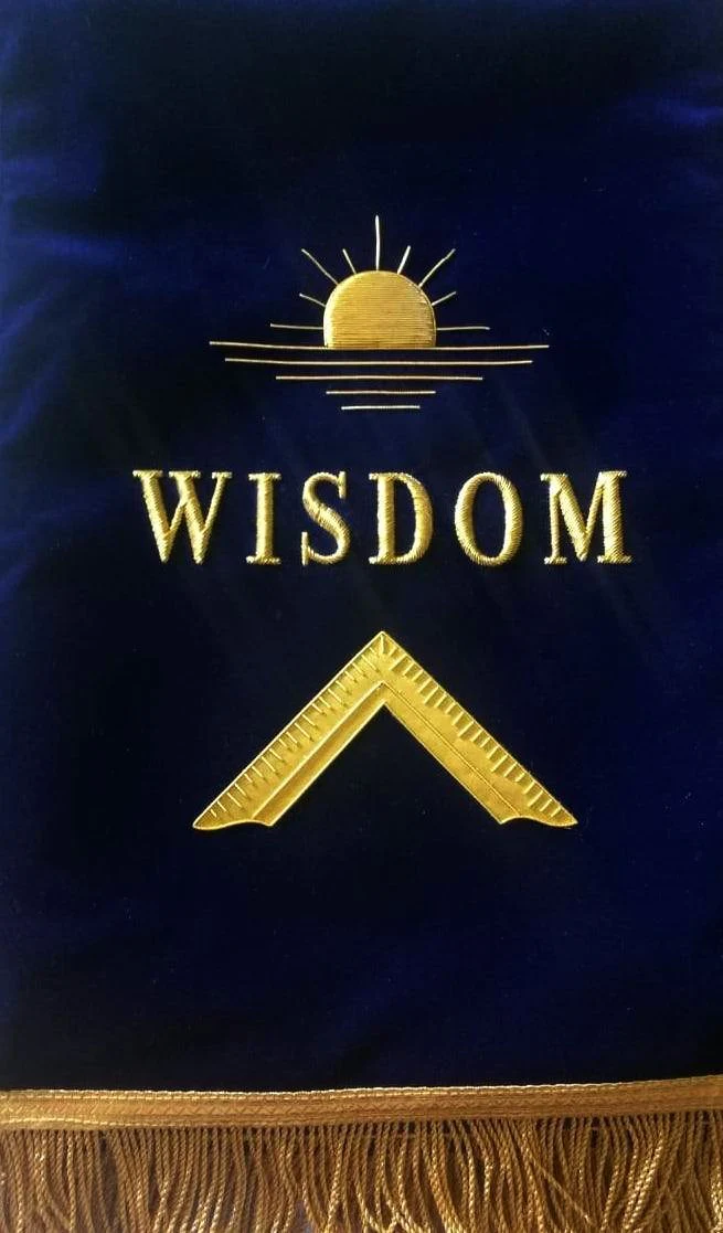 Blue Lodge Officers Pedestal Covers - Hand Embroidery Wisdom