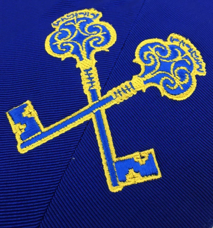 Senior Warden Blue Lodge Collar - Royal Blue