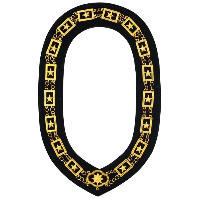 OES Chain Collar - Gold with Black Lining