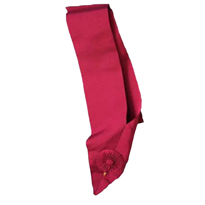 Royal Order of Scotland Sash - Crimson with Rosette