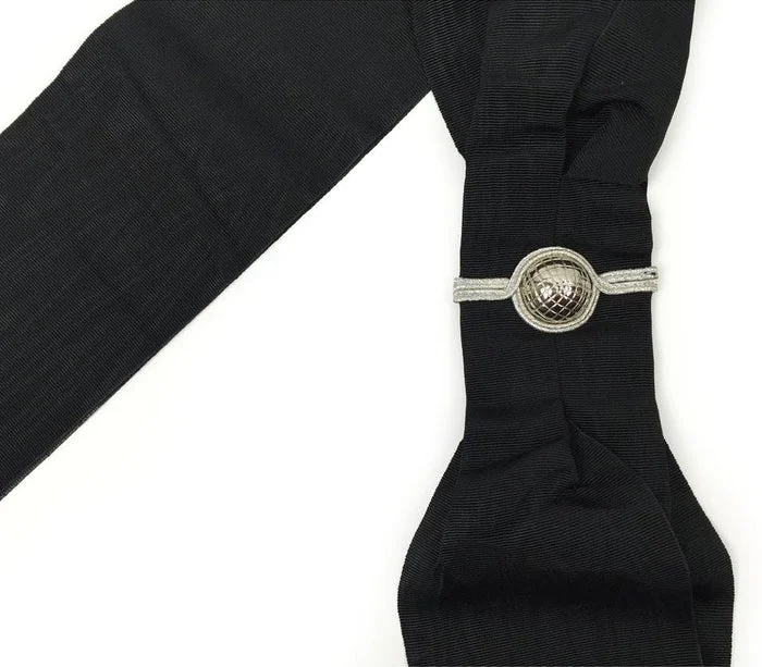 Provincial Officers Knights Templar English Regulation Sash - Black Moire